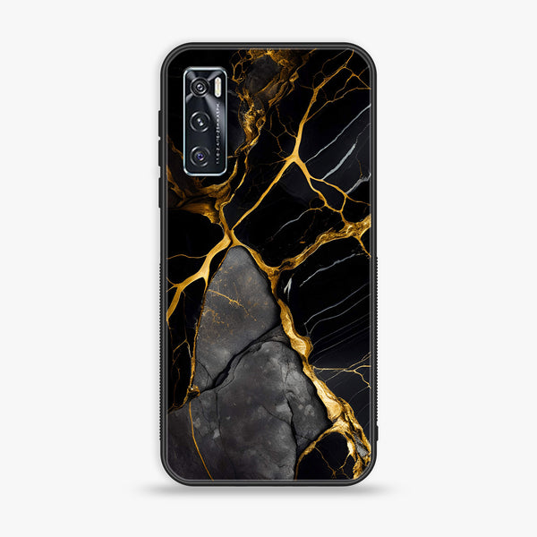 Vivo V20 SE Liquid Marble  Design 6 Premium Printed Glass soft Bumper shock Proof Case CS-38163