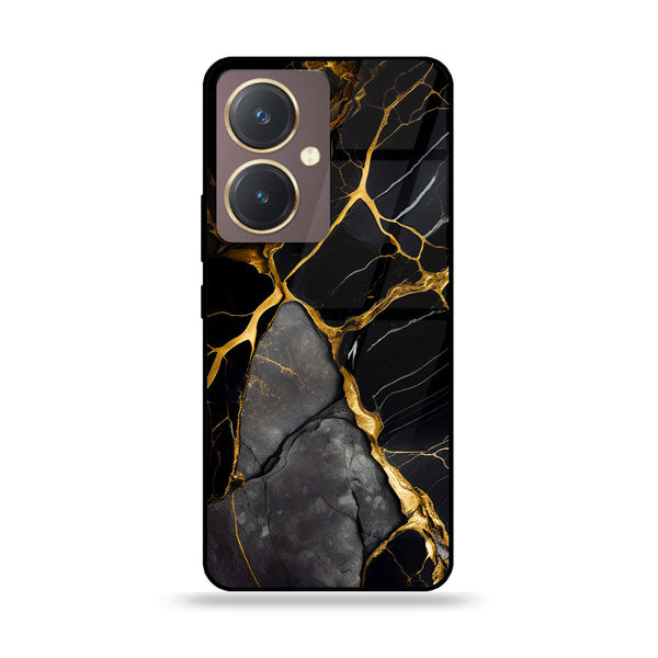 Vivo Y27 - Liquid Marble Design 6- Premium Printed Glass soft Bumper shock Proof Case CS-12787