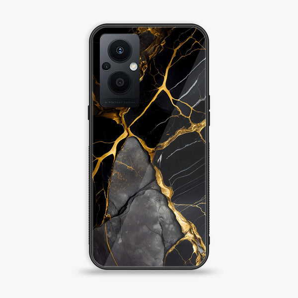 OnePlus N20/ F21 Pro 5g/ Reno 7Z - Liquid Marble  Design 6 - Premium Metal Printed soft Bumper Shock Proof Case  CS-30803