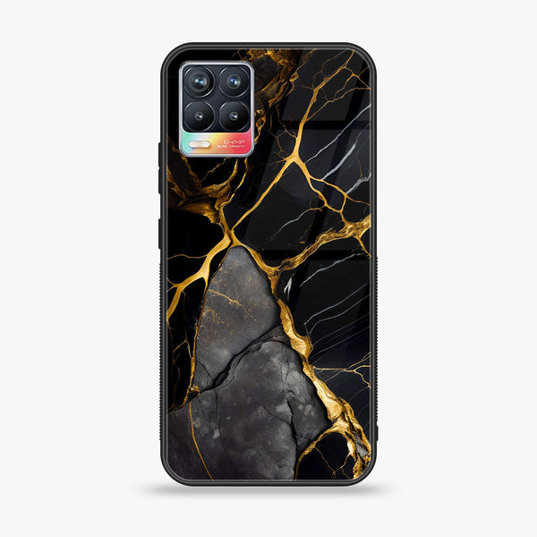 Realme 8 - Liquid Marble Design 6 - Premium Printed Glass soft Bumper shock Proof Case CS-17918