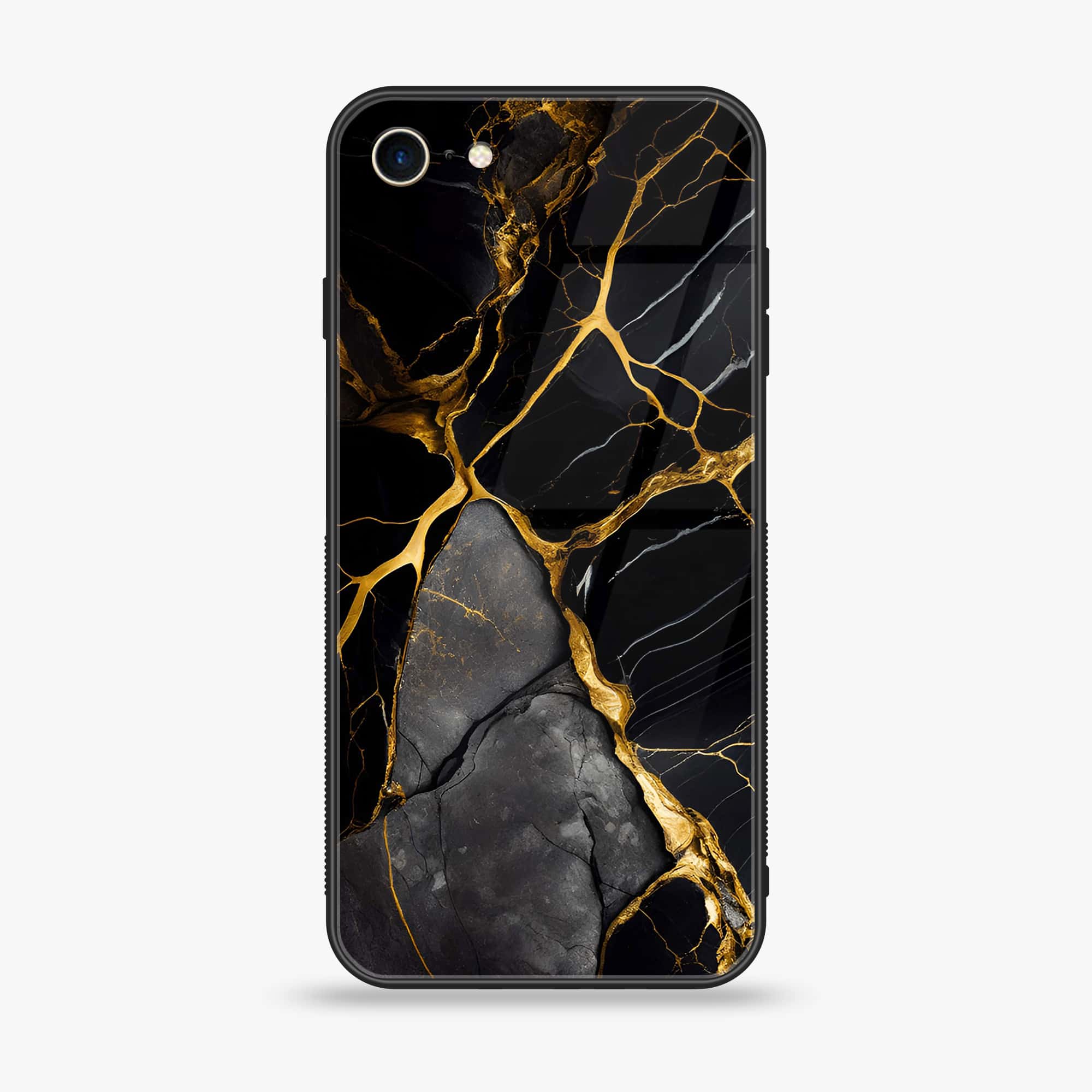 iPhone 6Plus - Liquid Marble Series - Premium Printed Glass soft Bumper shock Proof Case
