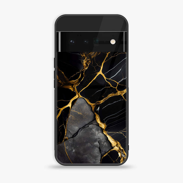 Google Pixel 6 - Liquid Marble Design 6 - Premium Printed Glass soft Bumper shock Proof Case CS-22404