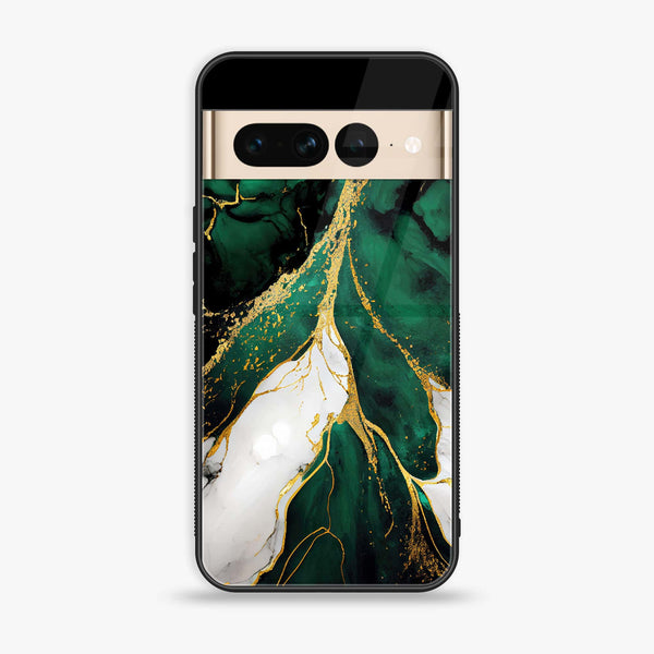 Google Pixel 7 Pro - Liquid Marble Design 7 - Premium Printed Glass soft Bumper shock Proof Case CS-22859