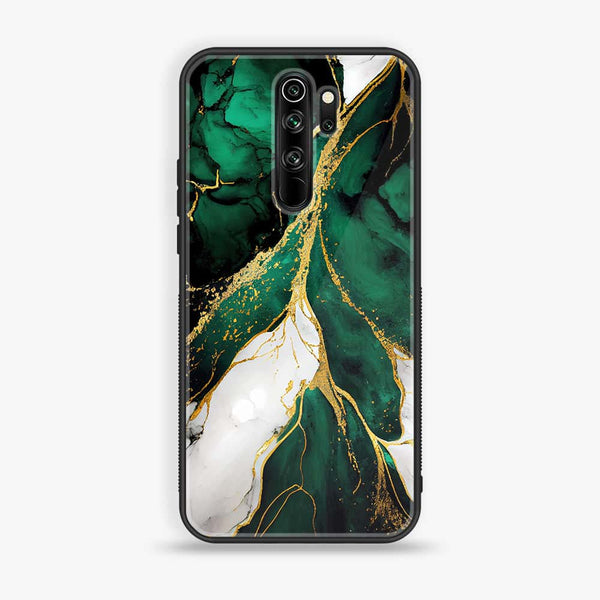 Redmi Note 8 Pro - Liquid Marble Design 7 - Premium Printed Glass soft Bumper shock Proof Case CS-15712