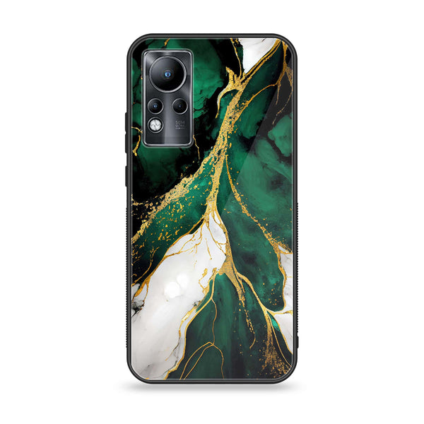 Infinix Note 11 - Liquid Marble Design 7- Premium Printed Glass soft Bumper shock Proof Case CS-12960