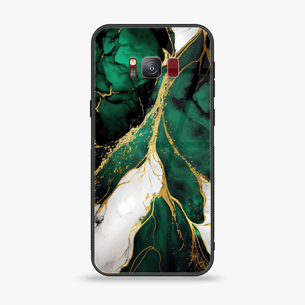 Galaxy S8 Plus - Liquid Marble Design 7- Premium Printed Glass soft Bumper shock Proof Case CS-12387