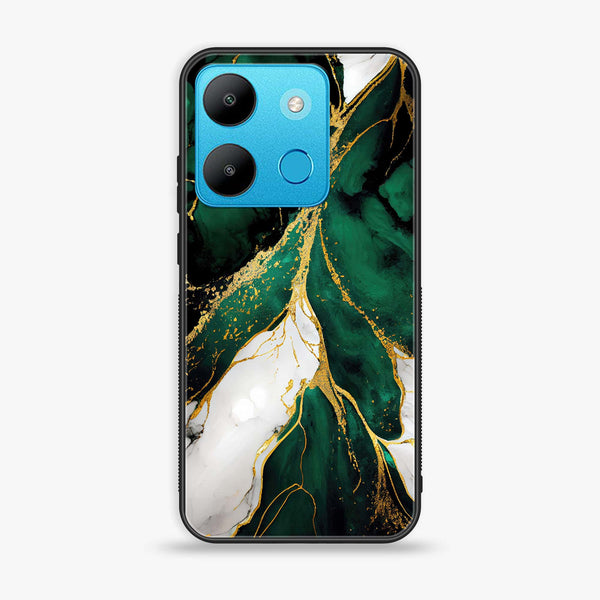 Infinix smart 7 / 7 HD - Liquid Marble Design 7 - Premium Printed Glass soft Bumper shock Proof Case CS-8739