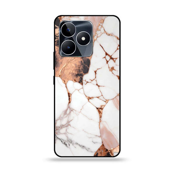 Realme Note 50 - Liquid Marble Design 5 - Premium Printed Glass soft Bumper shock Proof Case CS-15378