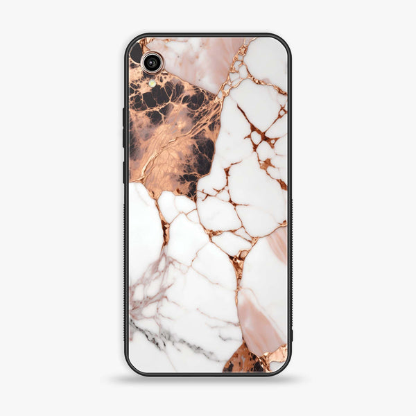 Vivo Y90 - Liquid Marble Design 5- Premium Printed Glass soft Bumper shock Proof Case CS-12791