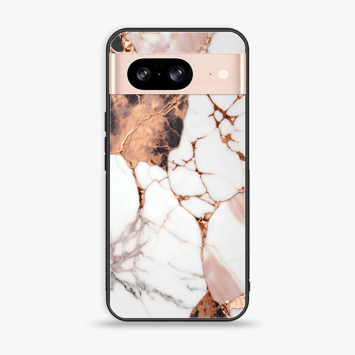 Google Pixel 8 - Liquid Marble Design 5- Premium Metal Printed soft Bumper Shock Proof Case CS-47223
