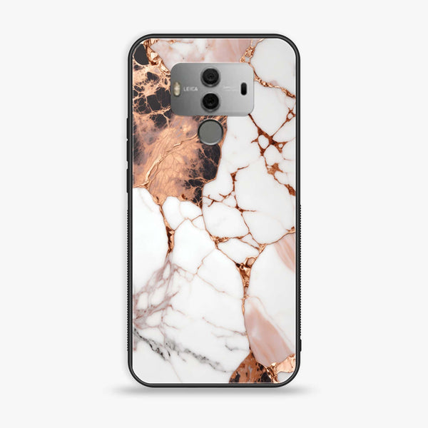 Huawei Mate 10 Pro - Liquid Marble Design 5 - Premium Printed Glass soft Bumper shock Proof Case CS-15823