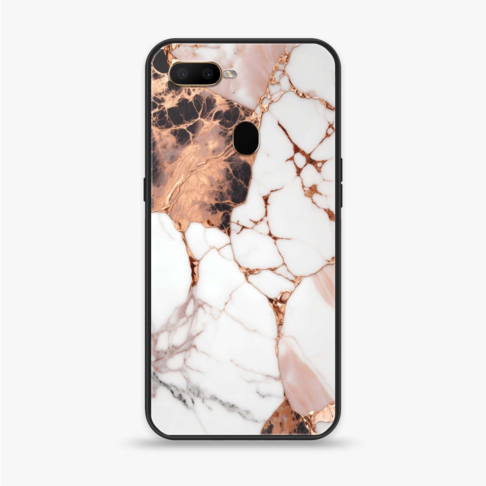 Oppo A12  - Liquid Marble Series - Premium Printed soft Bumper shock Proof Case