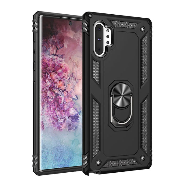 Samsung Galaxy Note 10 Plus Vanguard Military Armor Case with Ring Grip Kickstand