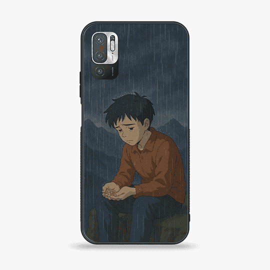 Xiaomi Redmi Note 10 5G  - Sad Mahito -  Premium Metal Printed soft Bumper Shock Proof Case CS-32689