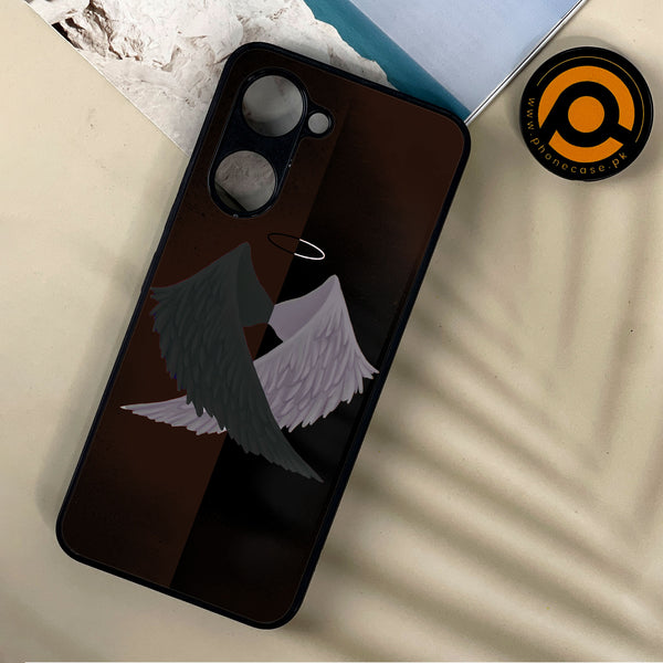Vivo Y03 / Y18 / Y03T - Angel Wings 2.0 Design 7  - Premium Printed Metal soft Bumper shock Proof Case  CS-32417