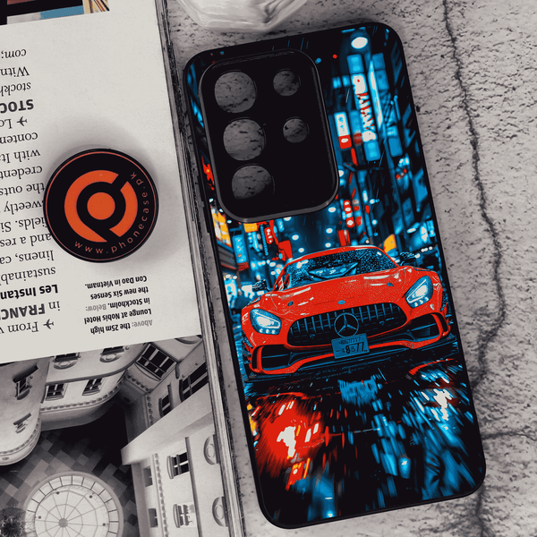 Vivo Y29 4G - V8 GT Racing Car - Premium Metal Printed soft Bumper Shock Proof Case