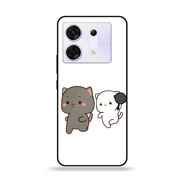 Infinix Zero 30 5G - Cute BuBu DuDu Design 8 - Premium Printed Glass soft Bumper Shock Proof Case
