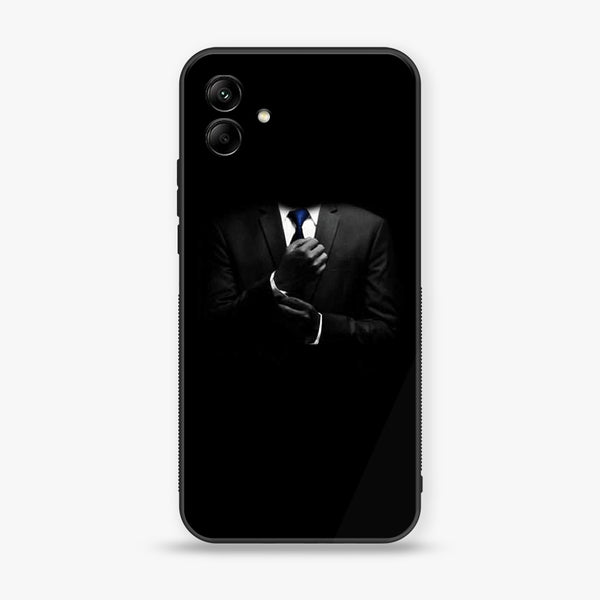 Samsung Galaxy A04 - Black Art Design 1 - Premium Printed Glass soft Bumper shock Proof Case CS-20206 CS-21232