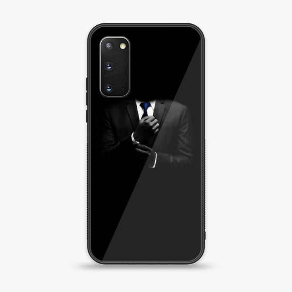 Samsung Galaxy S20 Black Art Design 1 - Premium Printed Glass soft Bumper shock Proof Case CS-23123 CS-34448