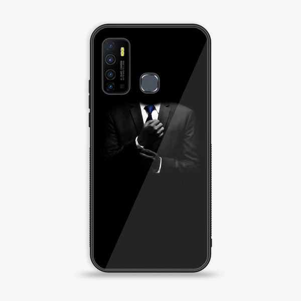 Infinix Hot 9 Play -Black Art Design 1  - Premium Metal Printed soft Bumper shock Proof Case  CS-40908