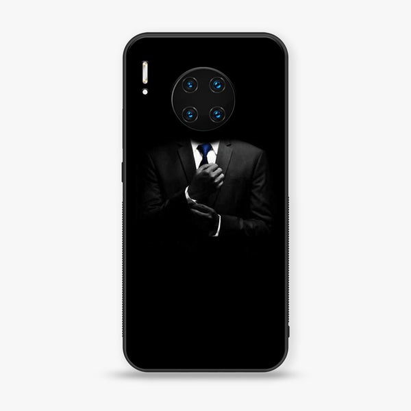 Huawei Mate 30 Pro -Black Art  Design 1 - Premium Metal  Printed soft Bumper shock Proof Case CS-29438