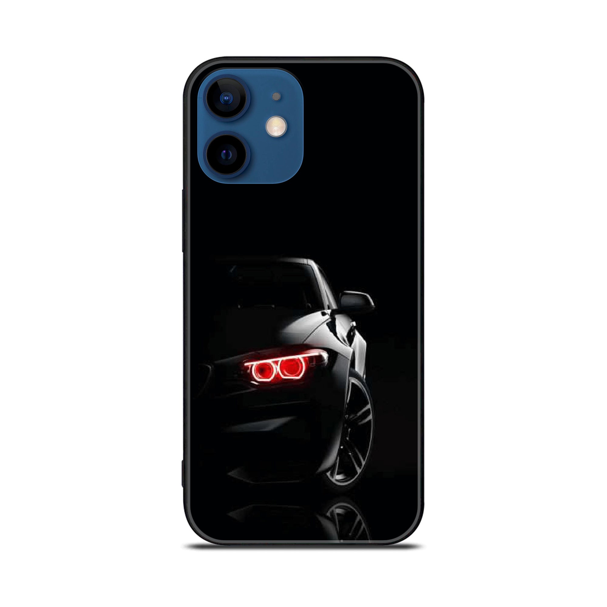 iPhone 11  Black Art Series  Premium Printed Glass soft Bumper shock Proof Case