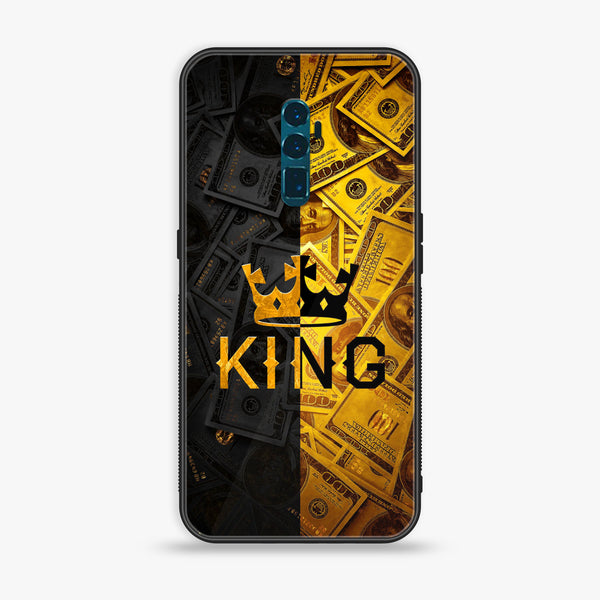OPPO Reno 10x Zoom King Series v 2.0  Premium Printed Glass soft Bumper shock Proof Case