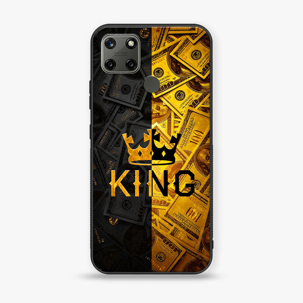 Realme C25Y  King 2.0 Series Premium Printed Glass soft Bumper shock Proof Case
