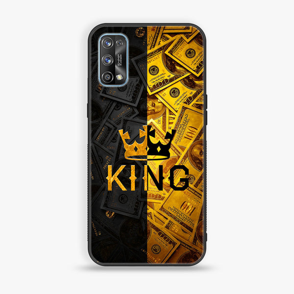 Realme 7 Pro - King Series V 2.0 Series - Premium Printed Glass soft Bumper shock Proof Case