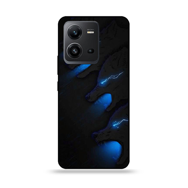 Vivo V25 5G  - Black Art Design 7 - Premium Printed Glass soft Bumper shock Proof Case CS-18467