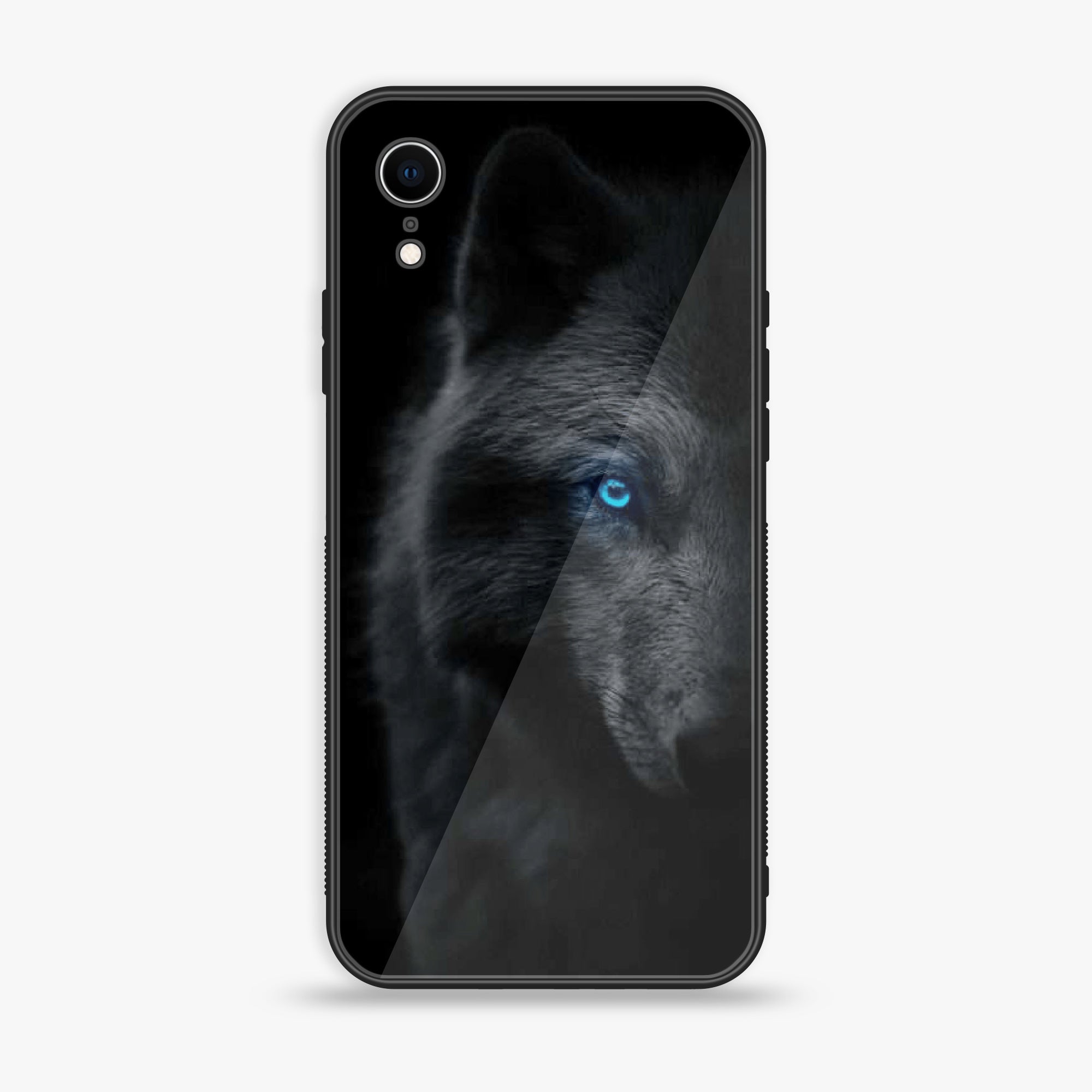 iPhone XR - Black Art Series - Premium Printed Glass soft Bumper shock Proof Case