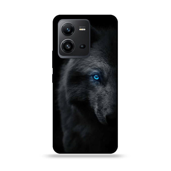 Vivo V25 5G  - Black Art Design 8 - Premium Printed Glass soft Bumper shock Proof Case CS-8797