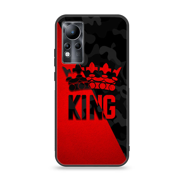 Infinix Note 11/ Infinix Note 12 G88  -  King Series V 2.0 Design 6- Premium Printed Glass soft Bumper shock Proof Case CS-12866 CS-34795