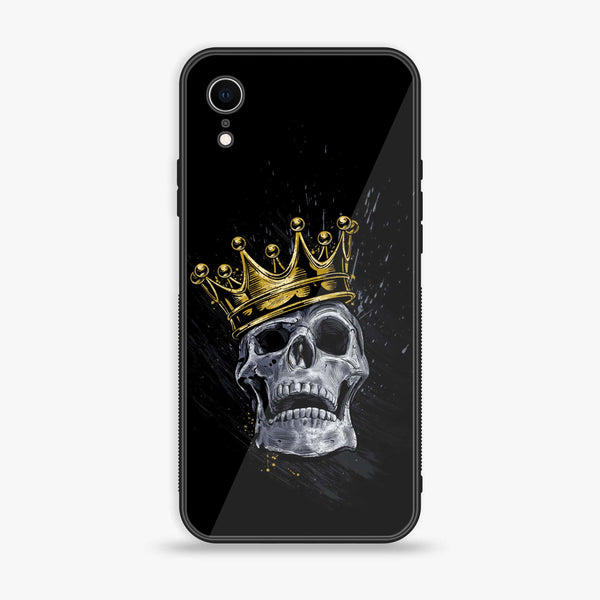 iPhone XR - King Design 5 v2.0 - Premium Printed Glass soft Bumper shock Proof Case CS-19813