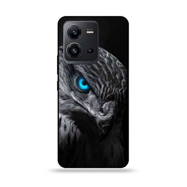 Vivo V25e  - Black Art Design 2- Premium Printed Glass soft Bumper shock Proof Case CS-47070