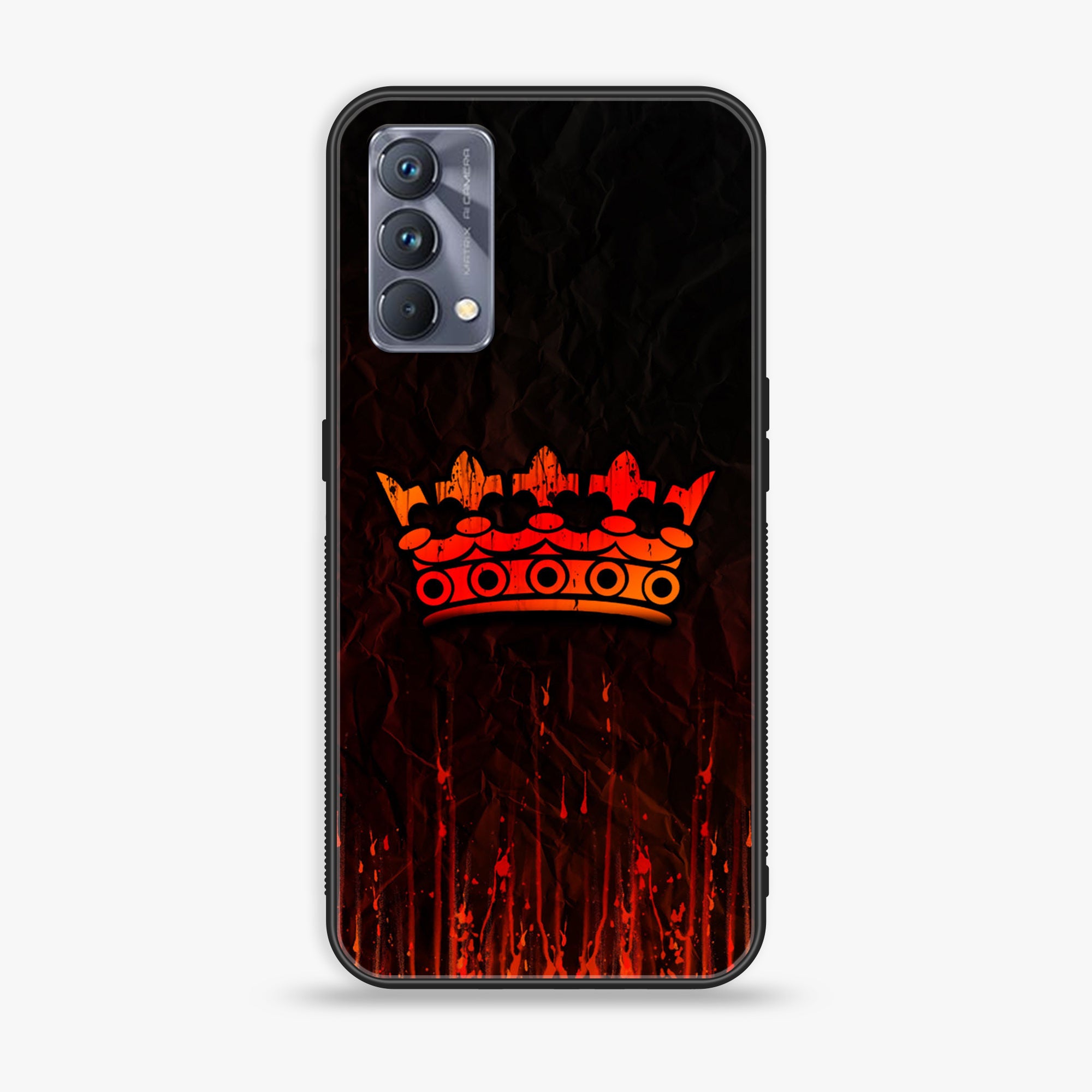 Realme GT Master Edition King Series V 2.0  Series  Premium Printed Glass soft Bumper shock Proof Case