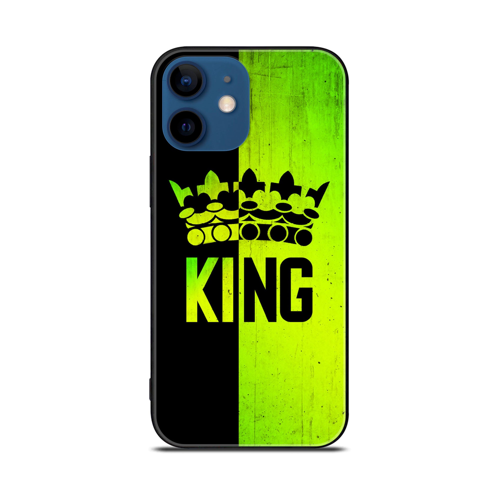 iPhone 12 Mini King Series v2.0 Premium Printed Glass soft Bumper shock Proof Case