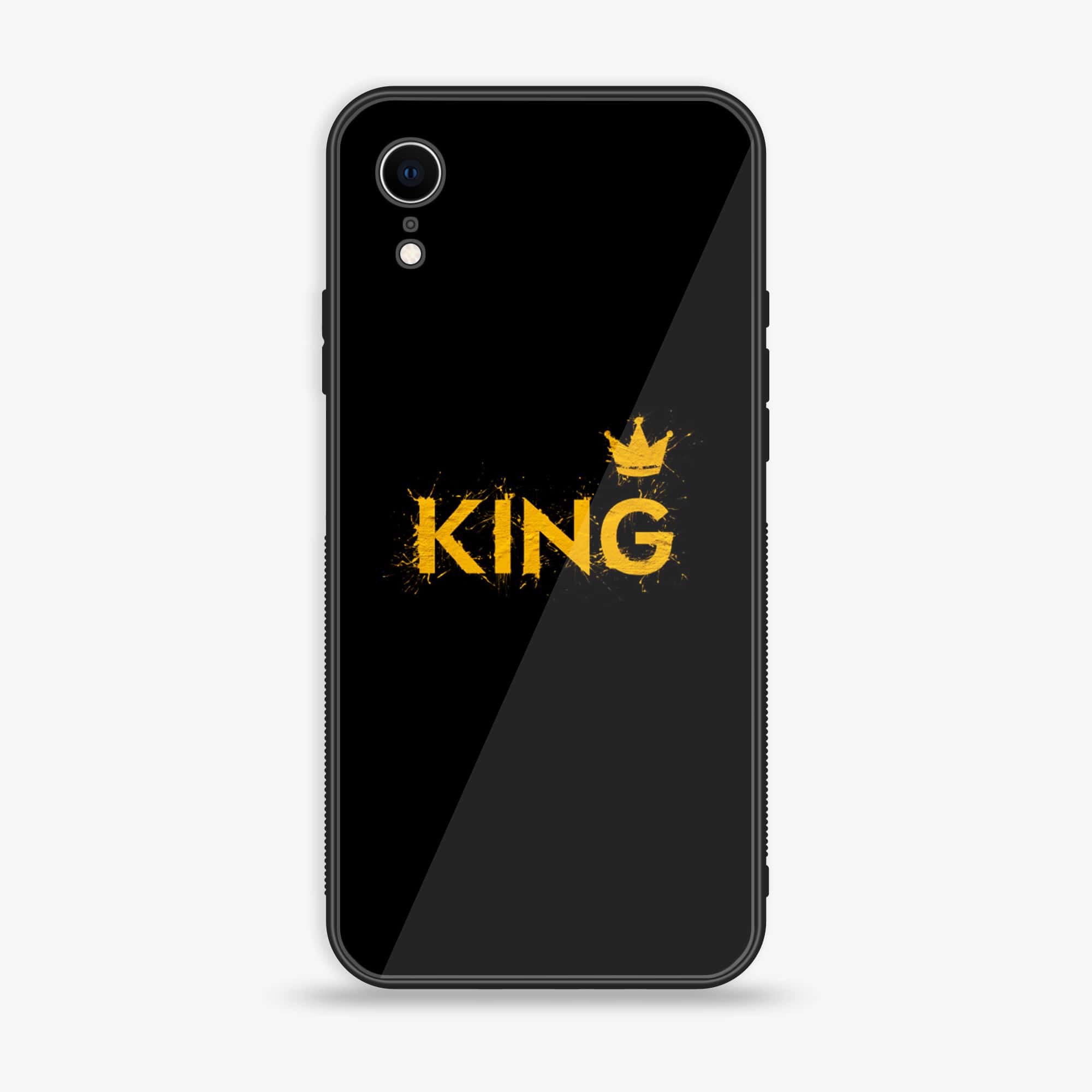 iPhone XR - King Series v2.0 - Premium Printed Glass soft Bumper shock Proof Case