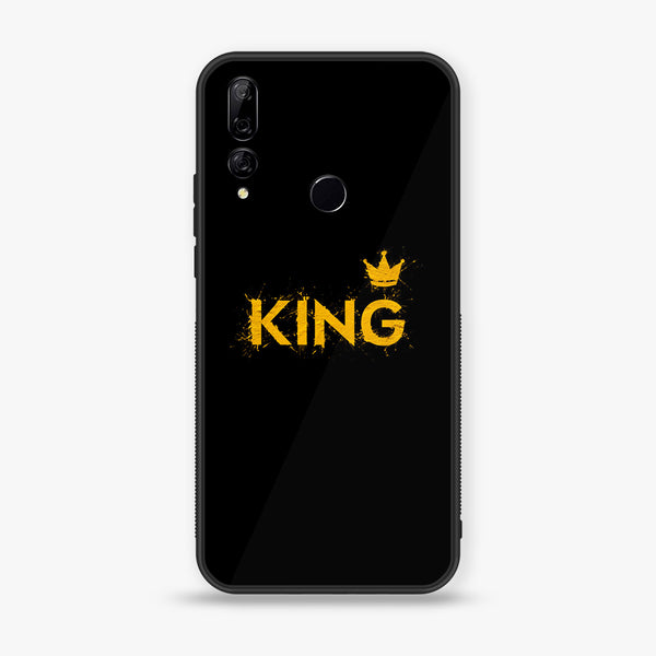 Huawei Y9 Prime (2019) - King Design 2 - Premium Printed Glass soft Bumper shock Proof Case CS-13605