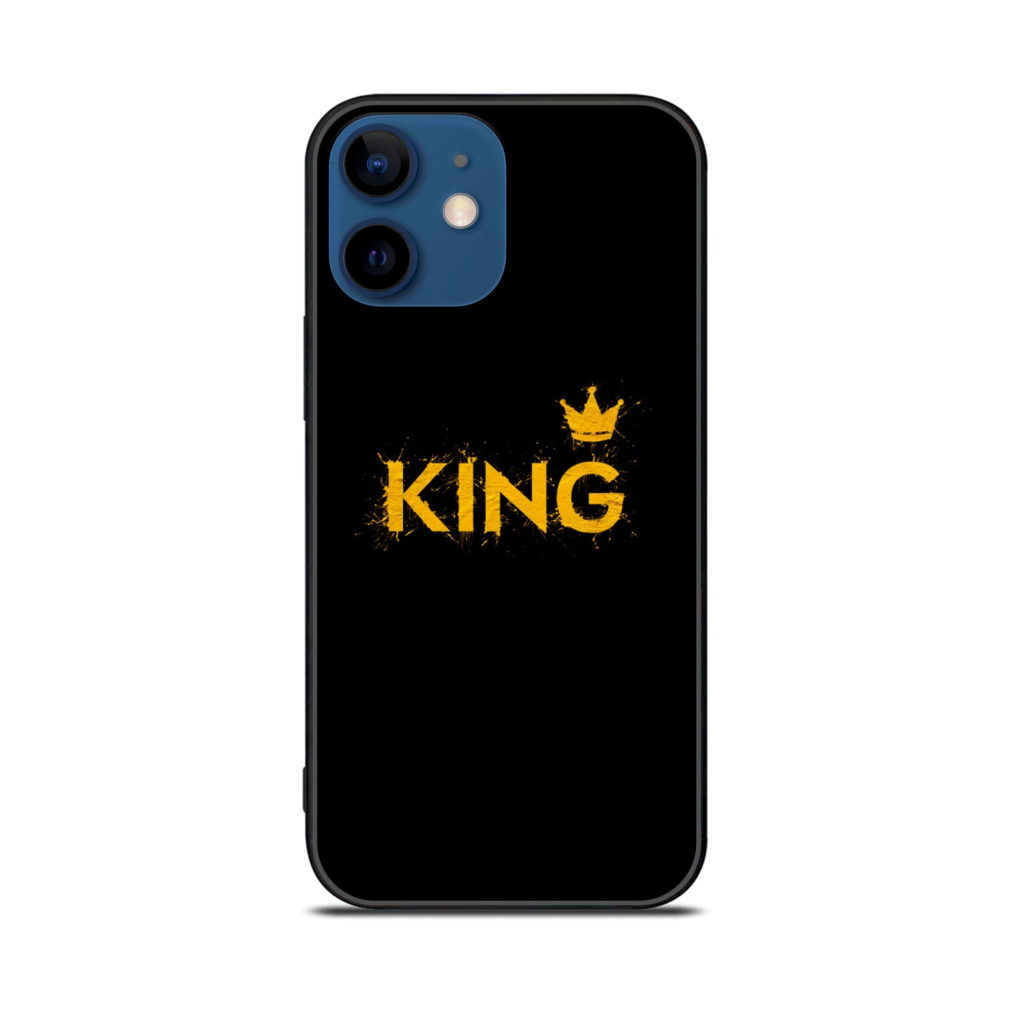 iPhone 12  King Series v2.0 Premium Printed Glass soft Bumper shock Proof Case