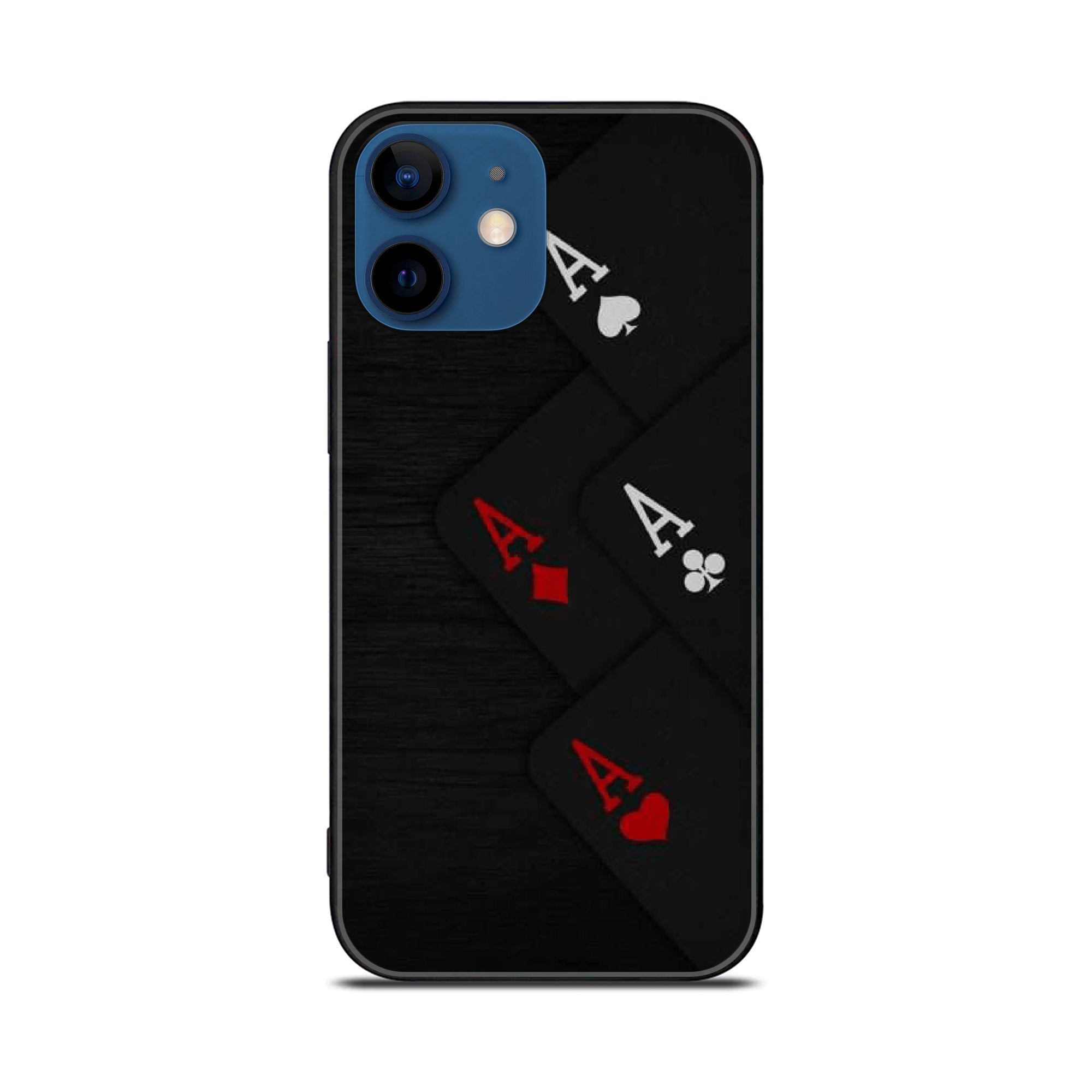 iPhone 11  Black Art Series  Premium Printed Glass soft Bumper shock Proof Case