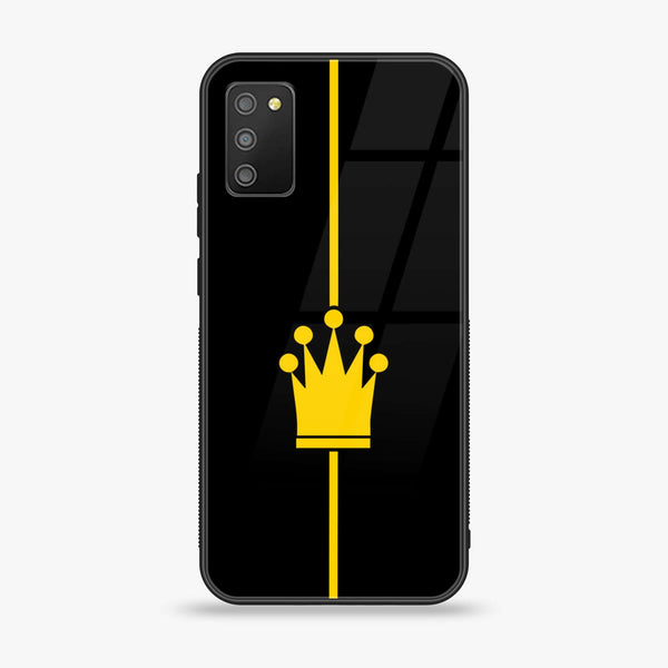 Samsung Galaxy M02s - King Series v2.0 - Premium Printed Glass soft Bumper shock Proof Case