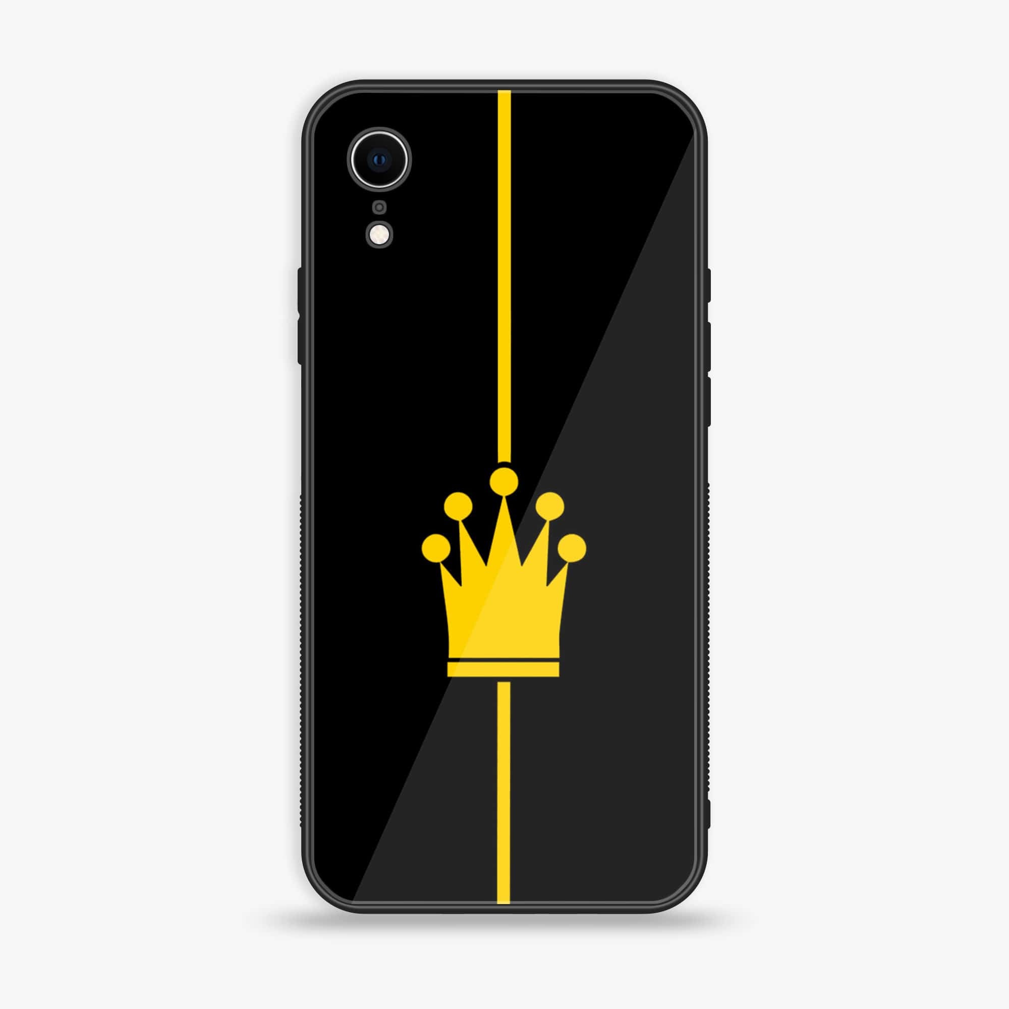 iPhone XR - King Series v2.0 - Premium Printed Glass soft Bumper shock Proof Case