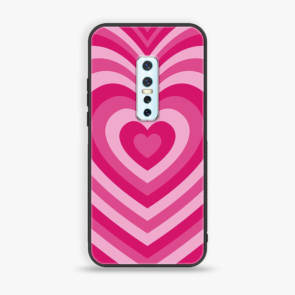 VIVO V17 PRO  - Heart Beat Series - Premium Printed Glass soft Bumper shock Proof Case