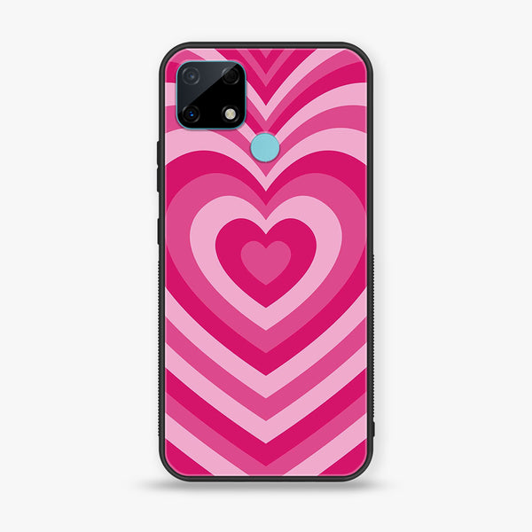 Realme Narzo 30A - Heart Beat Series - Premium Printed Glass soft Bumper shock Proof Case