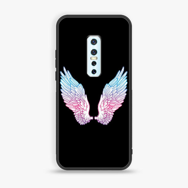 VIVO V17 PRO  - Angel Wings Design 8 - Premium Printed Glass soft Bumper shock Proof Case CS-23605