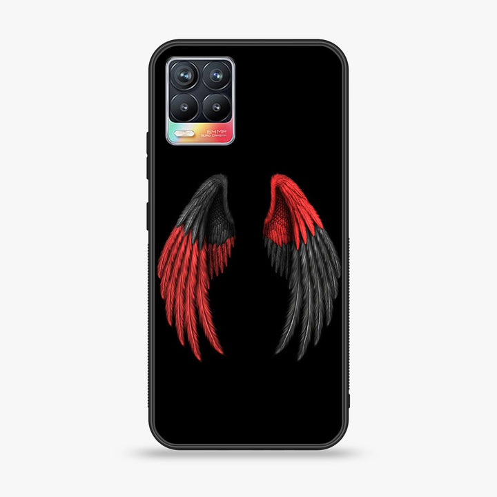 Realme 8 / Realme 8 Pro  - ANGEL wings  Design 7 - Premium Printed Glass soft Bumper shock Proof Case CS-26956