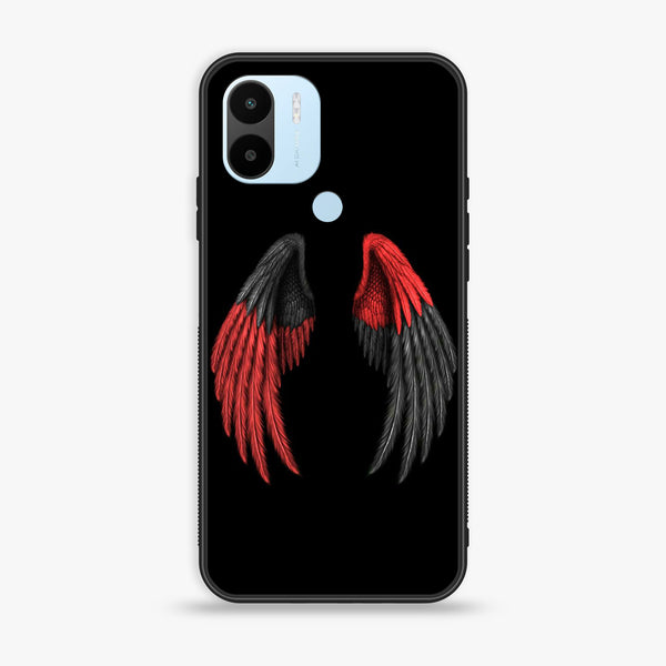 Xiaomi Redmi A1 Plus /Redmi A2 Plus- Angel Wings Design 7 - Premium Printed Glass soft Bumper shock Proof Case CS-27804