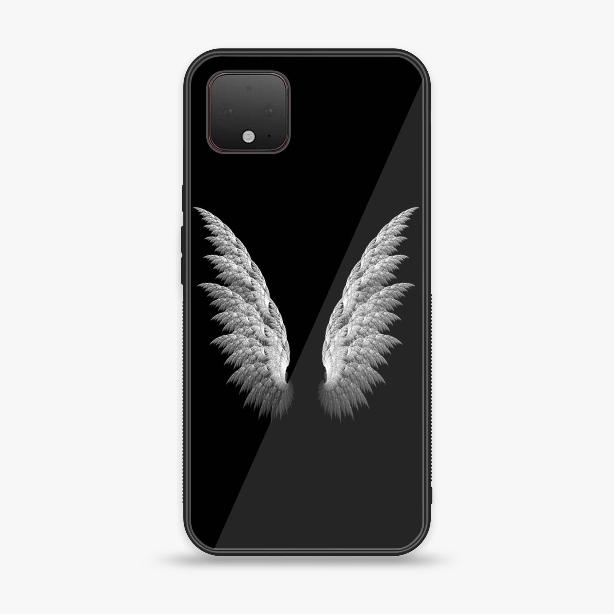 Google Pixel 4 XL - Angel Wings  Series - Premium Printed Glass soft Bumper shock Proof Case