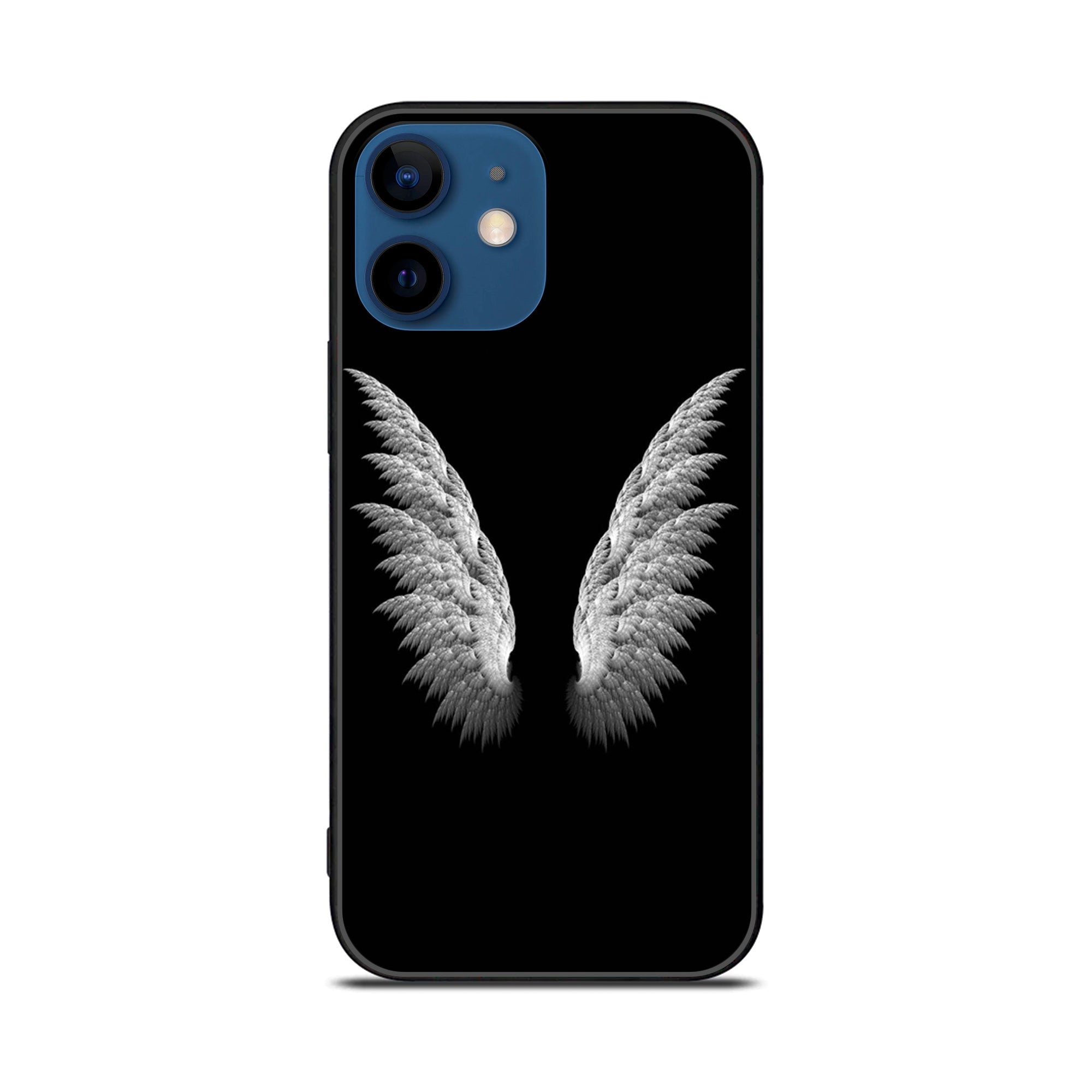 iPhone 11 Angel Wings Series  Premium Printed Glass soft Bumper shock Proof Case